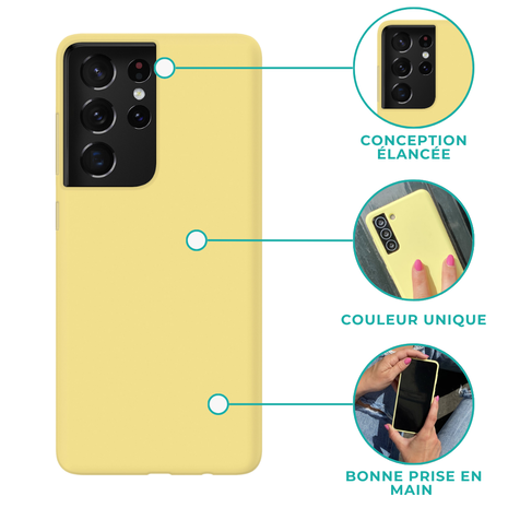 xoxo Wildhearts xoxo Wildhearts Coque silicone Pantone Samsung Galaxy A71 (jaune)