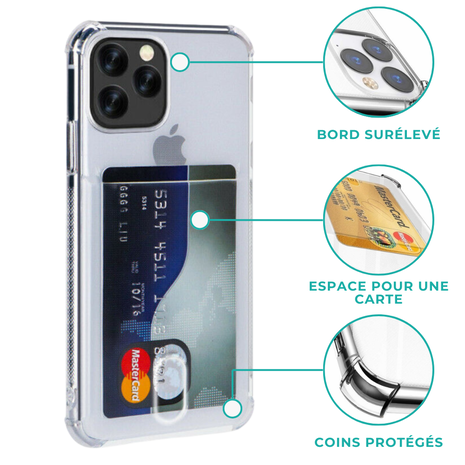 ShieldCase ShieldCase Coque antichoc iPhone 11 avec fente pour carte ShieldCase ShieldCase Coque antichoc iPhone 11 avec fente pour carte