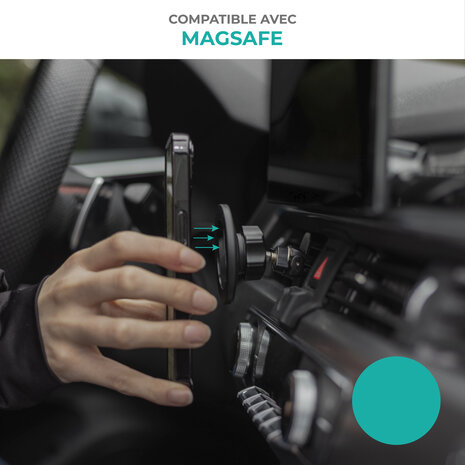 Coverzs Coverzs Support de voiture ventilé avec MagSafe (noir) Coverzs Coverzs Support de voiture ventilé avec MagSafe (noir)