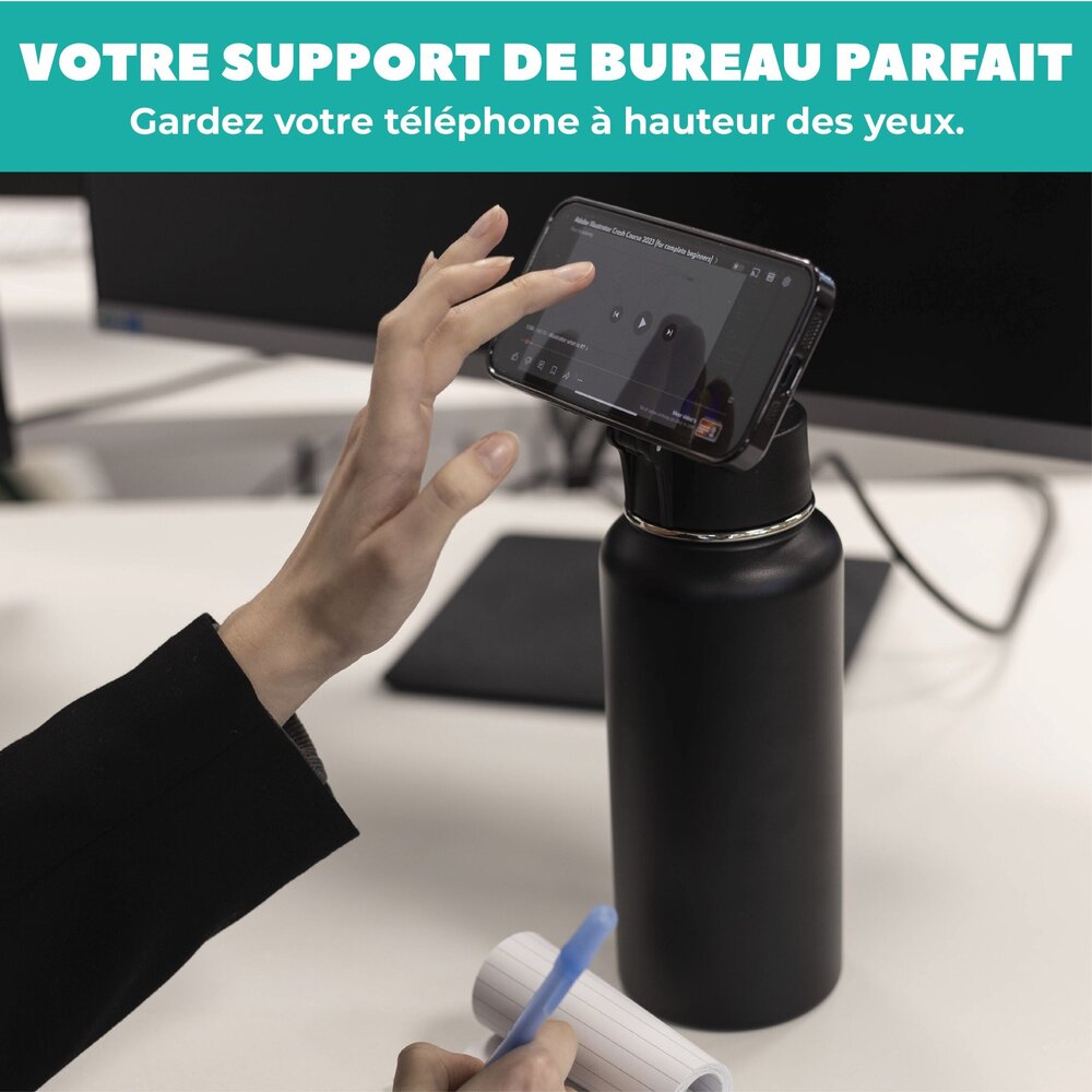 Coverzs Coverzs Bouteille d'eau de 1000 ml avec MagSafe (noir) Coverzs Coverzs Bouteille d'eau de 1000 ml avec MagSafe (noir)