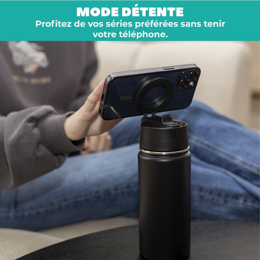 Coverzs Coverzs Bouteille d'eau de 500 ml avec MagSafe (noir) Coverzs Coverzs Bouteille d'eau de 500 ml avec MagSafe (noir)