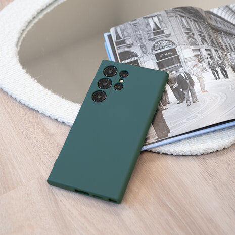 ShieldCase ShieldCase Coque en silicone Samsung Galaxy S25 Ultra (vert foncé)