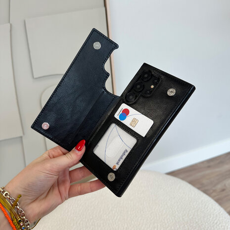 ShieldCase ShieldCase Étui portefeuille pour Samsung Galaxy S25 Ultra (noir) ShieldCase ShieldCase Étui portefeuille pour Samsung Galaxy S25 Ultra (noir)