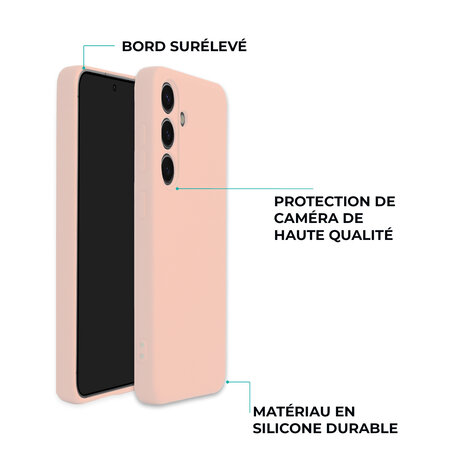 ShieldCase ShieldCase Coque en silicone Samsung Galaxy S25 (rose)