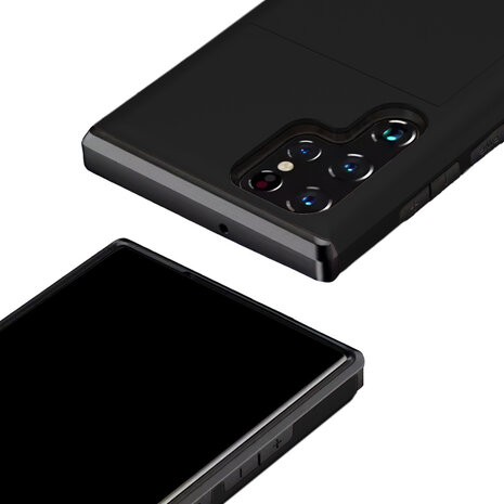 ShieldCase ShieldCase Samsung Galaxy S25 Ultra coque porte-cartes avec curseur (noir) ShieldCase ShieldCase Samsung Galaxy S25 Ultra coque porte-cartes avec curseur (noir)