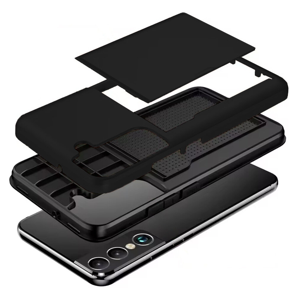 ShieldCase ShieldCase Samsung Galaxy S25 Ultra coque porte-cartes avec curseur (noir) ShieldCase ShieldCase Samsung Galaxy S25 Ultra coque porte-cartes avec curseur (noir)