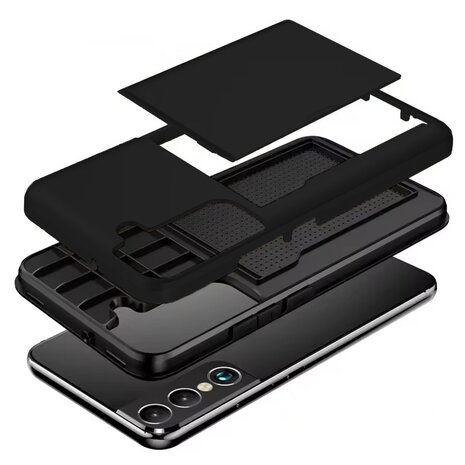 ShieldCase ShieldCase Samsung Galaxy S25 Ultra coque porte-cartes avec curseur (noir) ShieldCase ShieldCase Samsung Galaxy S25 Ultra coque porte-cartes avec curseur (noir)