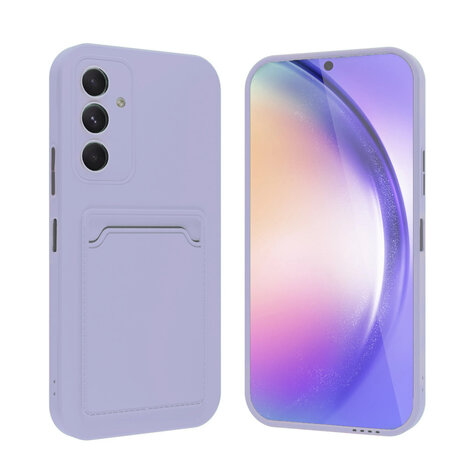 ShieldCase ShieldCase Samsung Galaxy S25 coque en silicone porte carte (lila) ShieldCase ShieldCase Samsung Galaxy S25 coque en silicone porte carte (lila)