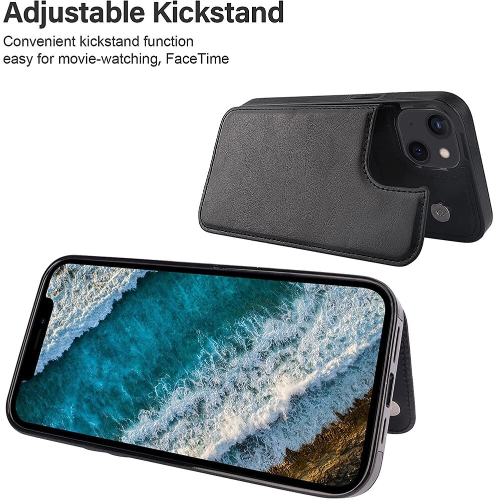 ShieldCase ShieldCase Étui portefeuille iPhone 13 (noir) ShieldCase ShieldCase Étui portefeuille iPhone 13 (noir)