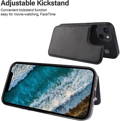 ShieldCase ShieldCase Étui portefeuille iPhone 13 (noir) ShieldCase ShieldCase Étui portefeuille iPhone 13 (noir)