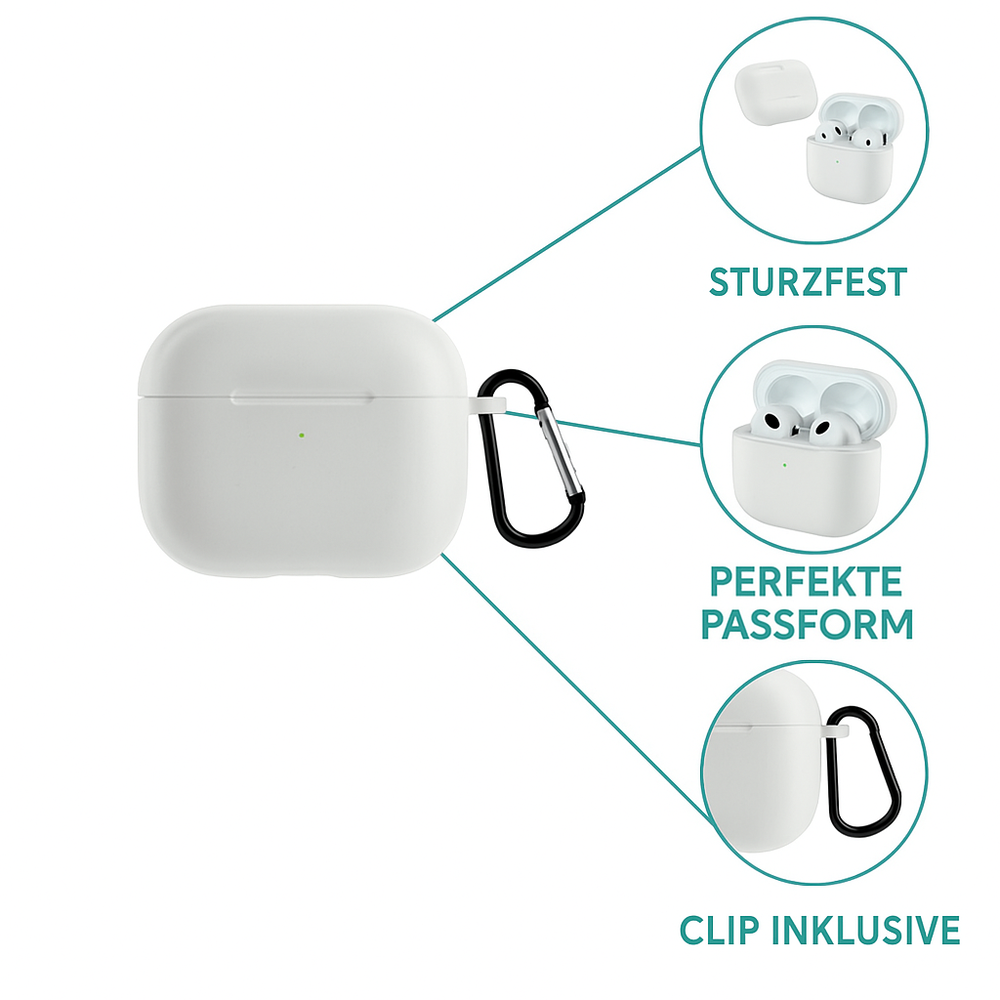 ShieldCase ShieldCase Coque silicone Airpods 4 (transparent) ShieldCase ShieldCase Coque silicone Airpods 4 (transparent)