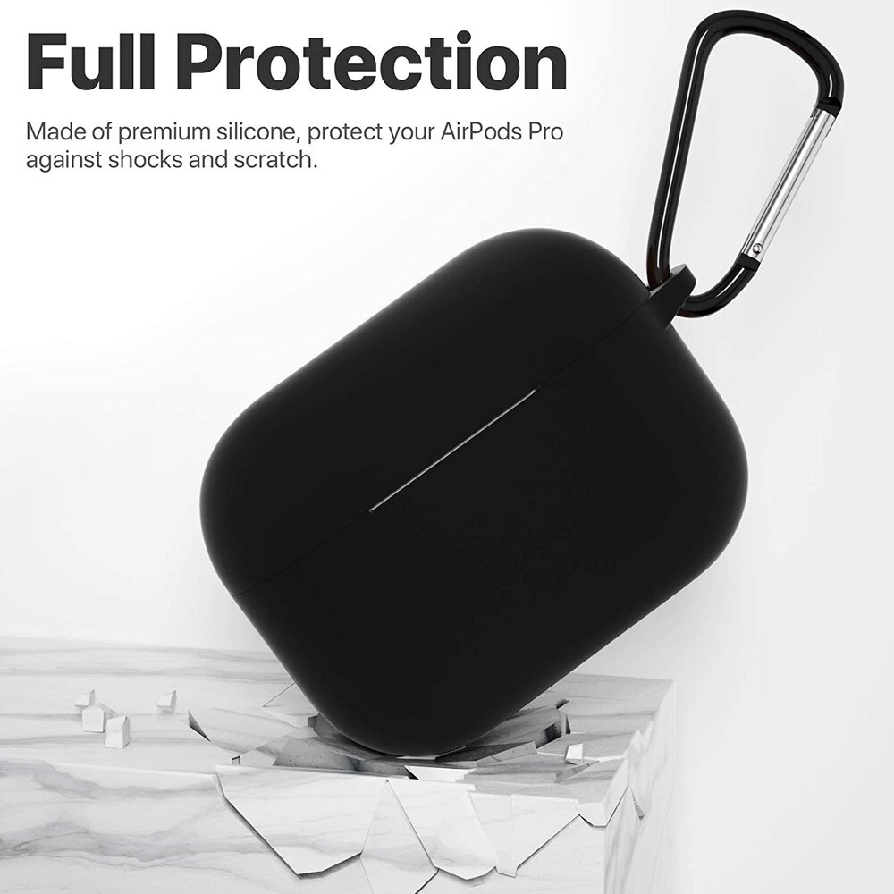 ShieldCase ShieldCase Étui silicone Airpods Pro (noir) ShieldCase ShieldCase Étui silicone Airpods Pro (noir)