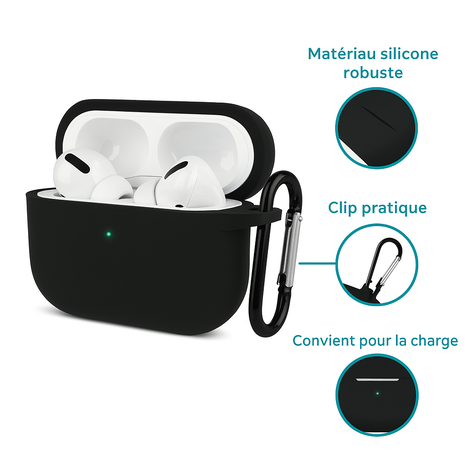 ShieldCase ShieldCase Étui silicone Airpods Pro (noir) ShieldCase ShieldCase Étui silicone Airpods Pro (noir)