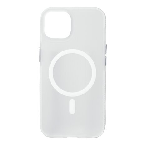 Coverzs Coverzs Coque MagSafe en silicone lisse iPhone 12 (transparent)