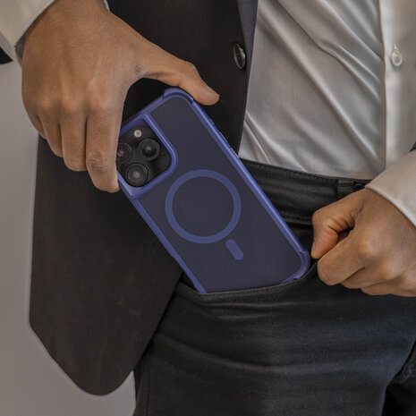 Coverzs Coverzs Coque antichoc mate avec MagSafe iPhone 12 Pro (bleu foncé) Coverzs Coverzs Coque antichoc mate avec MagSafe iPhone 12 Pro (bleu foncé)