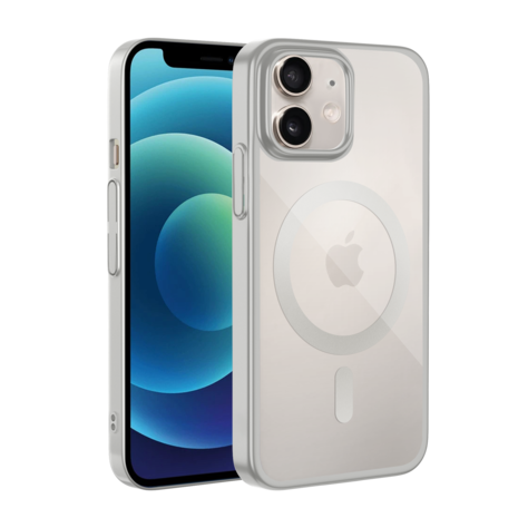 Coverzs Coverzs Coque rigide transparent MagSafe iPhone 12 Pro (argent) Coverzs Coverzs Coque rigide transparent MagSafe iPhone 12 Pro (argent)