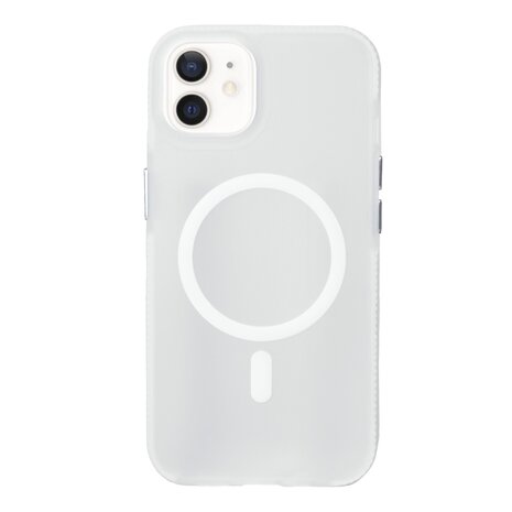 Coverzs Coverzs Coque MagSafe en silicone lisse iPhone 12 Pro (transparent)