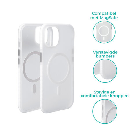 Coverzs Coverzs Coque MagSafe en silicone lisse iPhone 12 Pro (transparent)