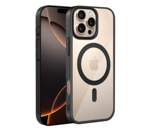 Coverzs Coque rigide transparent MagSafe iPhone 12 Pro Max (noir) Coverzs Coque rigide transparent MagSafe iPhone 12 Pro Max (noir)