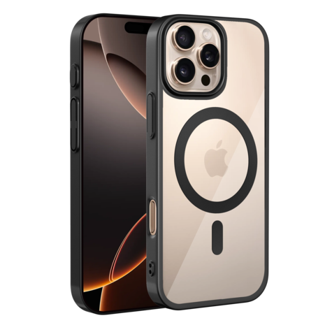Coverzs Coverzs Coque rigide transparent MagSafe iPhone 12 Pro Max (noir) Coverzs Coverzs Coque rigide transparent MagSafe iPhone 12 Pro Max (noir)