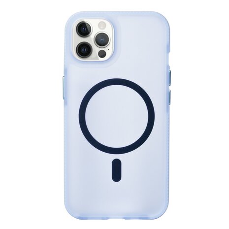 Coverzs Coverzs Coque MagSafe en silicone lisse iPhone 12 Pro Max (bleu clair) Coverzs Coverzs Coque MagSafe en silicone lisse iPhone 12 Pro Max (bleu clair)