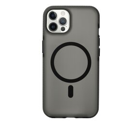 Coverzs Coque MagSafe en silicone lisse iPhone 12 Pro Max (noir) Coverzs Coque MagSafe en silicone lisse iPhone 12 Pro Max (noir)