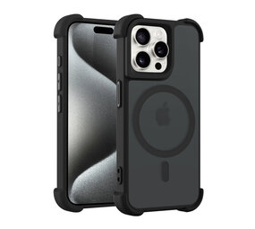 Coverzs Coque antichoc mate avec MagSafe iPhone 12 Pro Max (noir) Coverzs Coque antichoc mate avec MagSafe iPhone 12 Pro Max (noir)