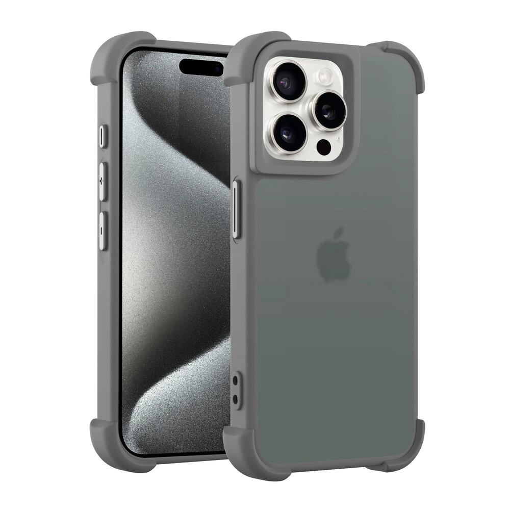 Coverzs Coverzs Coque antichoc mate iPhone 12 Pro Max (gris)