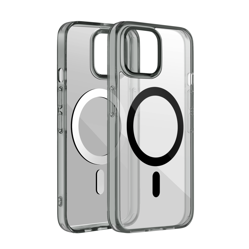 Coverzs Coverzs Coque MagSafe mate iPhone 13 (transparent/noir) Coverzs Coverzs Coque MagSafe mate iPhone 13 (transparent/noir)