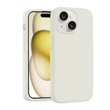 Coverzs Coque de luxe en silicone iPhone 13 (beige)
