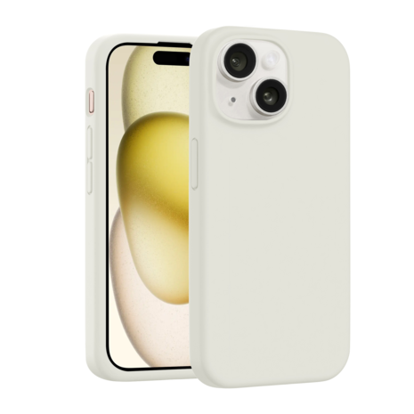 Coverzs Coverzs Coque de luxe en silicone iPhone 13 (beige)