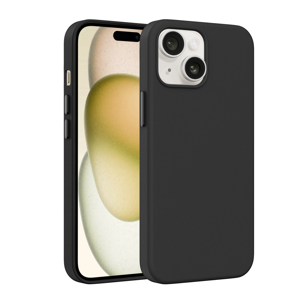 Coverzs Coverzs Coque MagSafe en cuir de luxe iPhone 13 (noir) Coverzs Coverzs Coque MagSafe en cuir de luxe iPhone 13 (noir)