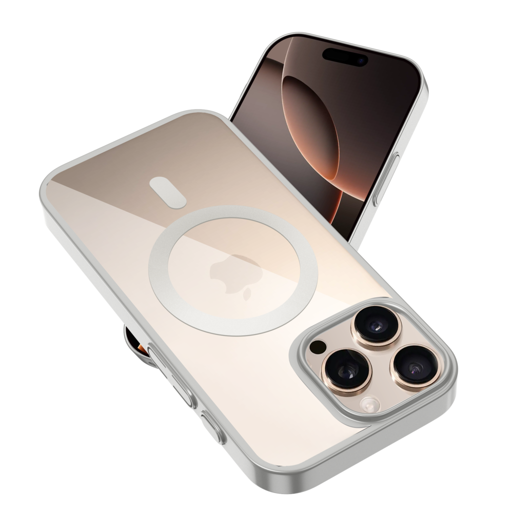 Coverzs Coverzs Coque rigide transparent MagSafe iPhone 13 Pro (argent) Coverzs Coverzs Coque rigide transparent MagSafe iPhone 13 Pro (argent)