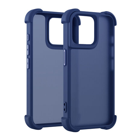 Coverzs Coverzs Coque antichoc mate iPhone 13 Pro (bleu foncé)