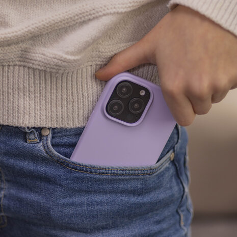 Coverzs Coverzs Coque MagSafe en silicone de luxe iPhone 13 Pro (violet)