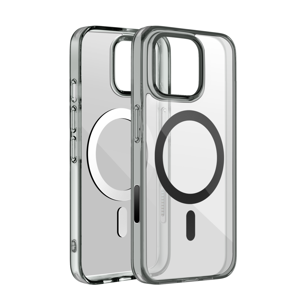 Coverzs Coverzs Coque MagSafe mate iPhone 13 Pro Max (transparent/noir) Coverzs Coverzs Coque MagSafe mate iPhone 13 Pro Max (transparent/noir)