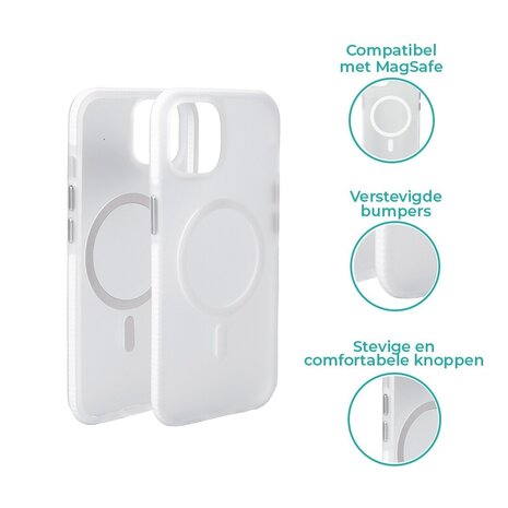 Coverzs Coverzs Coque MagSafe en silicone lisse iPhone 13 Pro Max (transparent)