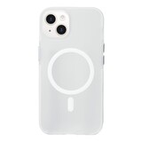 Coverzs Coque MagSafe en silicone lisse iPhone 14 (transparent)
