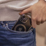 Coverzs Coque rigide iPhone 14 avec protection appareil photo (argent)