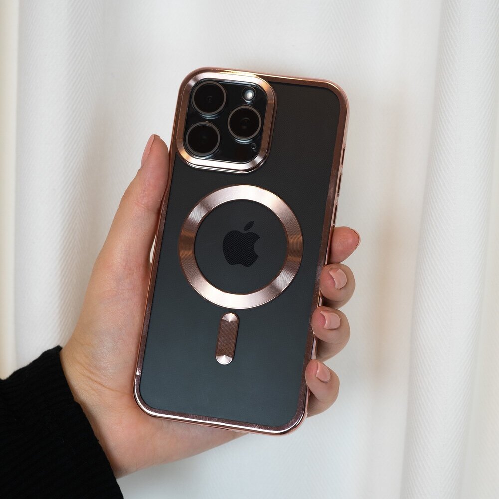 Coverzs Coverzs Coque rigide iPhone 14 avec protection appareil photo (or rose) Coverzs Coverzs Coque rigide iPhone 14 avec protection appareil photo (or rose)