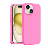 Coverzs Coque de luxe en silicone iPhone 14 (rose)