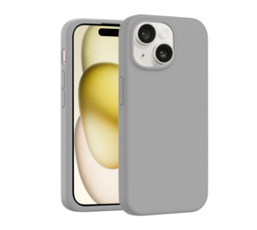 Coverzs Coque MagSafe en silicone de luxe iPhone 14 (gris)