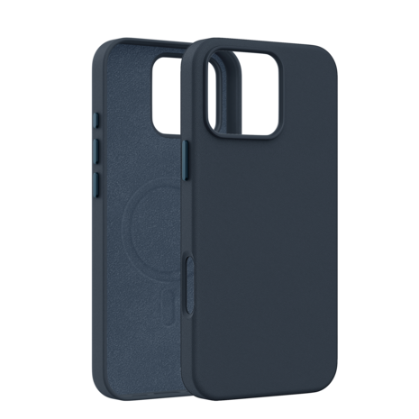 Coverzs Coverzs Coque MagSafe en cuir de luxe iPhone 14 Pro (bleu foncé) Coverzs Coverzs Coque MagSafe en cuir de luxe iPhone 14 Pro (bleu foncé)