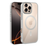 Coverzs Coque rigide transparent MagSafe iPhone 14 Pro Max (argent)