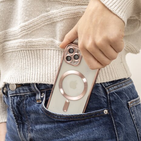 Coverzs Coverzs Coque rigide iPhone 14 Pro Max avec protection appareil photo (or rose) Coverzs Coverzs Coque rigide iPhone 14 Pro Max avec protection appareil photo (or rose)