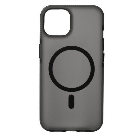Coverzs Coverzs Coque MagSafe en silicone lisse iPhone 15 (noir)