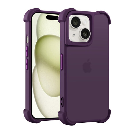 Coverzs Coverzs Coque antichoc mate iPhone 15 (violet)