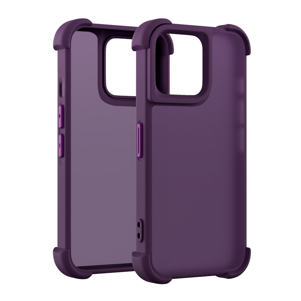 Coverzs Coverzs Coque antichoc mate iPhone 15 (violet)