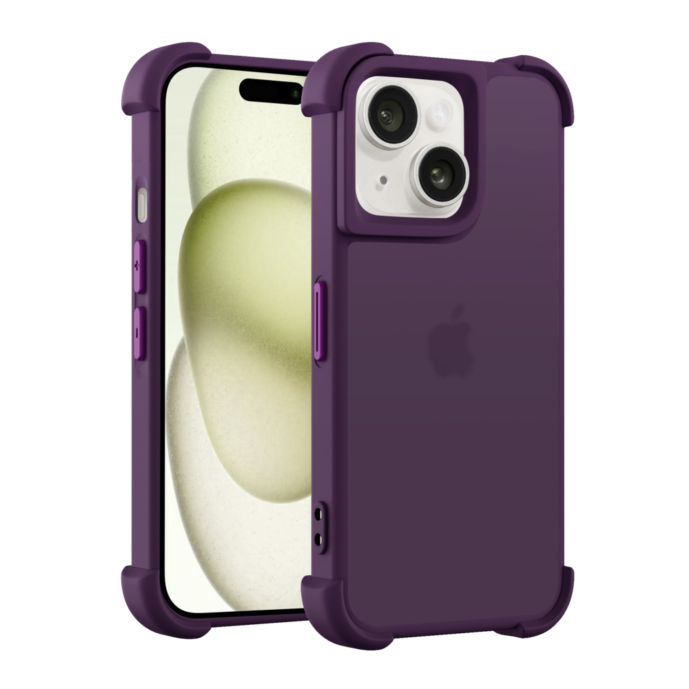 Coverzs Coverzs Coque antichoc mate iPhone 15 (violet)