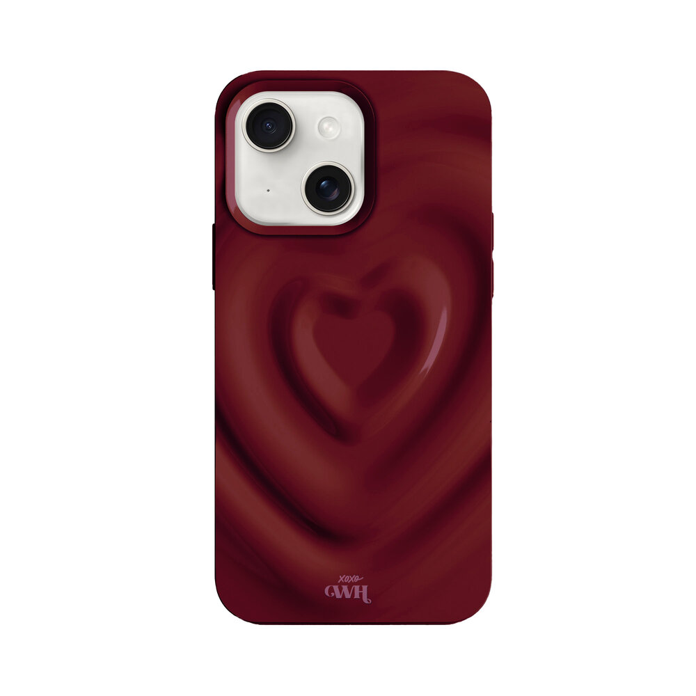 xoxo Wildhearts xoxo Wildhearts Coque  Biggest Love Bordeaux - iPhone 15 xoxo Wildhearts xoxo Wildhearts Coque  Biggest Love Bordeaux - iPhone 15